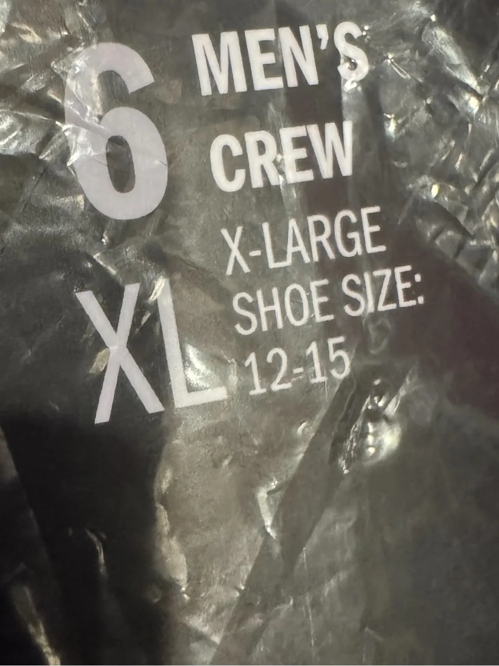 Adidas White Cushioned Crew Socks with Logo 6 Pair Pack Size X-Large 15-19